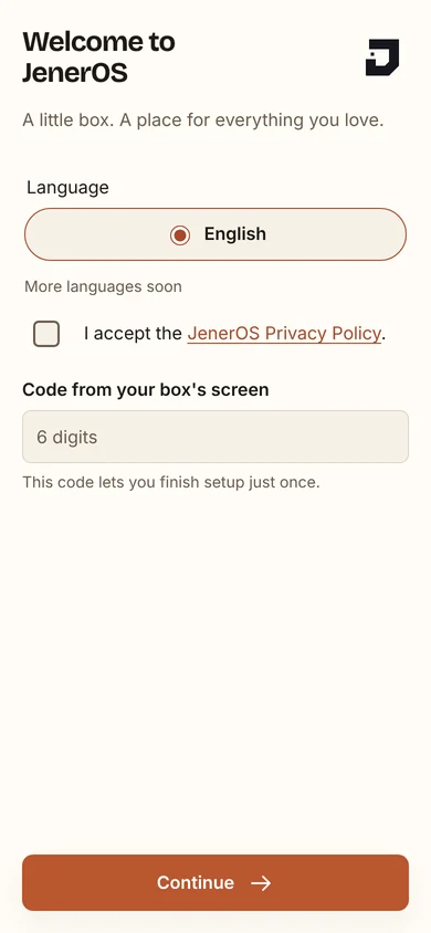 The same setup on a phone.